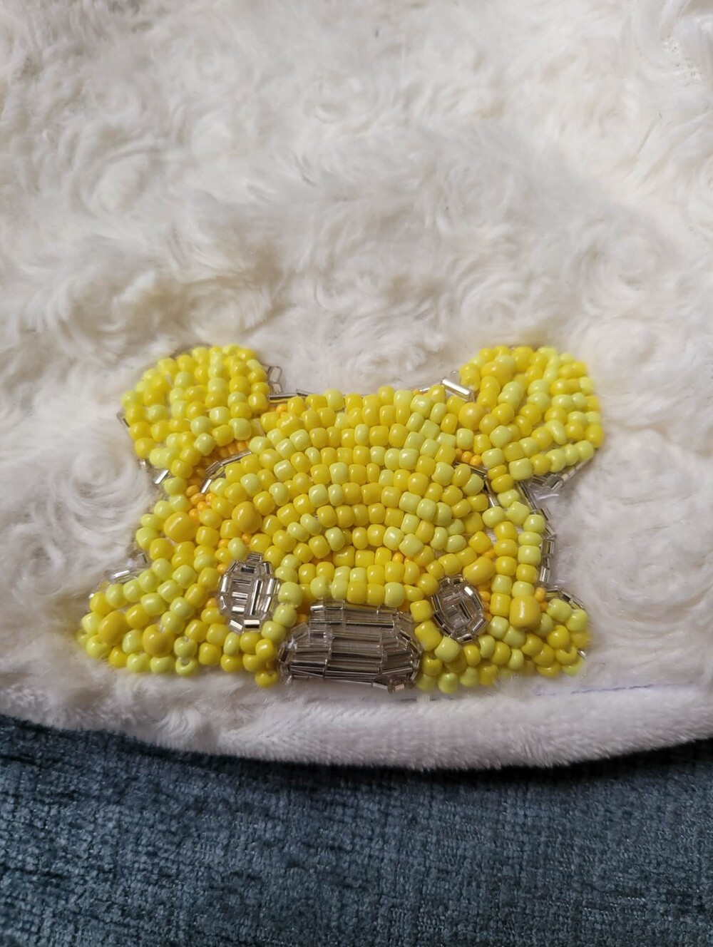 Hand Beaded Throw Pillowcase Winnie The Pooh